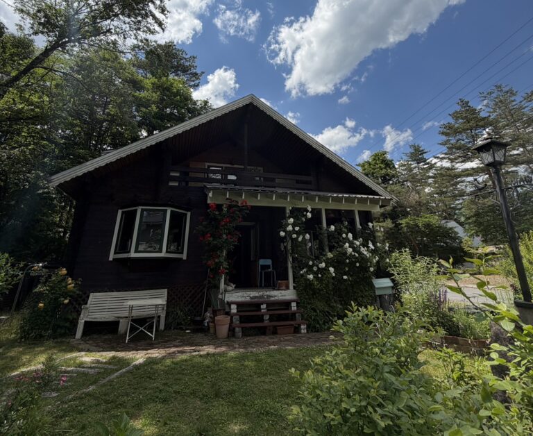 Finnish log house in Meitetsu, along main street